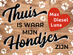 Diamond Painting Honden Bord
