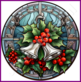 Diamond Painting Glas in lood Kerst