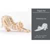 OP=OP Houten Mini 3D dieren puzzel 14 Strekkende kat