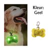 OP=OP Led verlicht botje met clip voor honden halsband (Geel)