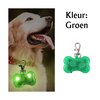 OP=OP Led verlicht botje met clip voor honden halsband (Groen)