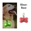 OP=OP Led verlicht botje met clip voor honden halsband (Roze)