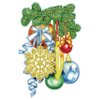 Diamond Painting Kerst sticker groot Kerstballen 02 (23cm)