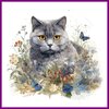 Diamond Painting Kat Brits Korthaar