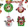 OP=OP Diamond Painting Kersthanger fotolijstjes set 001 (4 stuks)