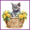 Diamond Painting Kitten in mand