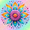 Diamond Painting Mandala Regenboog