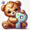 Diamond Painting Beer Letter P