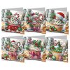 Diamond Painting Kerstkaarten set 14 (6 stuks)