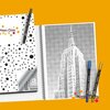 HappyDots DOT Painting Kleurboek Gebouwen - 20 stippelschilderijen A4 - Creatief 