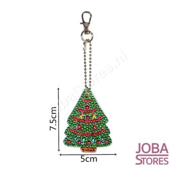 OP=OP Diamond Painting Sleutelhanger Set Kerst 02 (5 stuks)