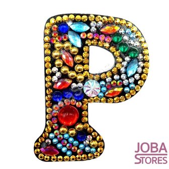 Diamond Painting Sleutelhanger Alfabet Letter P