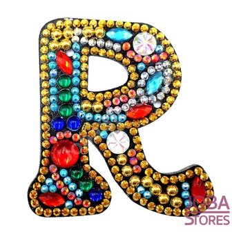 Diamond Painting Sleutelhanger Alfabet Letter R