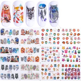 OP=OP Nagel Sticker Set Uilen (192 stickers)