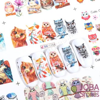 OP=OP Nagel Sticker Set Uilen (192 stickers)