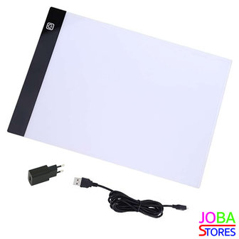 Diamond Painting A4 Ledlamp (Lightpad) dimbaar (3 standen) met stekker