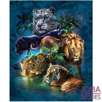 Diamond Painting Big Cats 50x60cm