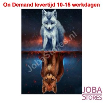 Diamond Painting Fantasy Wolf/Wolven