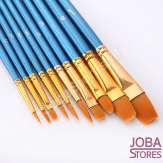 Schilderen op nummer Precisie kwasten set Deluxe (10 stuks)