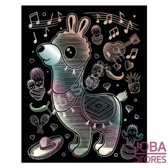 OP=OP Kras Tekening Junior - Sequin Art - Lama - Holografic