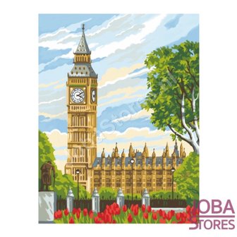 OP=OP Schilderen op nummer - Sequin Art - Junior - Big Ben