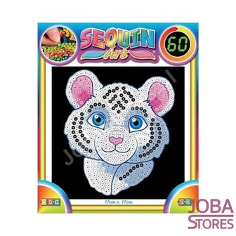 OP=OP Sequin Art / Pailletten kunst Tijgertje
