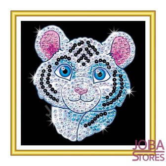 OP=OP Sequin Art / Pailletten kunst Tijgertje