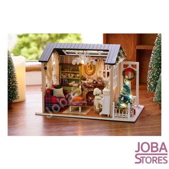 Miniatuur Zelfbouw Huisje &quot;Holiday Times&quot; (Kerst)