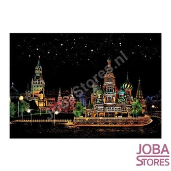 Kras Tekening Groot O (41x28cm) - Red Square - Moscow