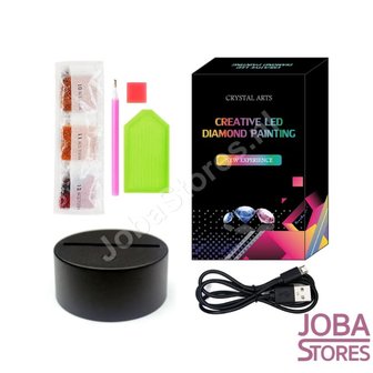 Diamond Painting 3D Illusie Lamp Kerst (Sneeuwman)