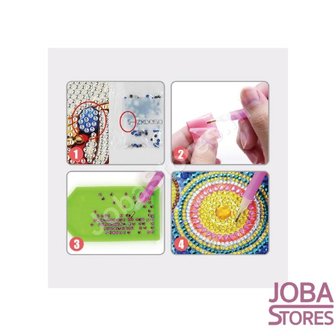 OP=OP Diamond Painting Klok Aluminium Mandala 30cm