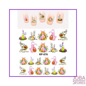 OP=OP Nagel Sticker Set Paaseieren (132 stickers)