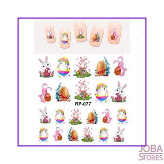 OP=OP Nagel Sticker Set Paaseieren (132 stickers)