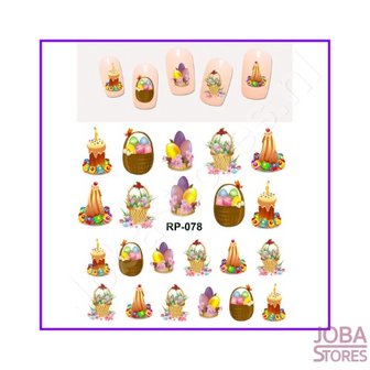 OP=OP Nagel Sticker Set Paaseieren (132 stickers)