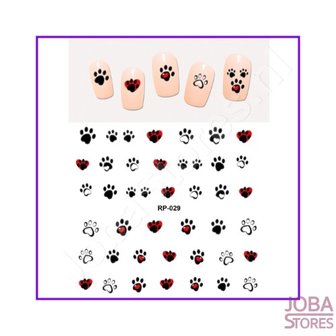 Nagel Sticker Set Pootjes (6 vellen)