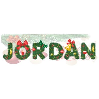 Custom Diamond Painting Kerst letters 003 (met eigen naam of tekst)