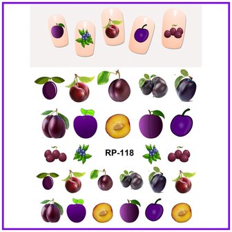 Nagel Sticker Set Fruit 01 (150 stickers)