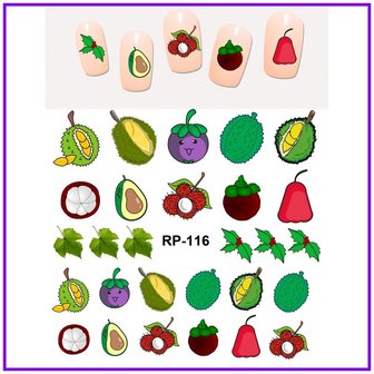 Nagel Sticker Set Fruit 01 (150 stickers)