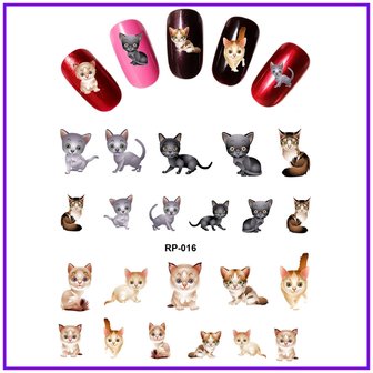 Nagel Sticker Set Katten (150 stickers)