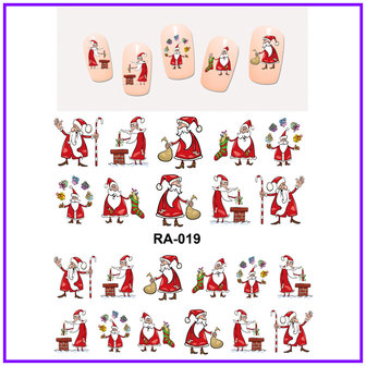 OP=OP Nagel Sticker Set Kerstmannen (150 stickers)