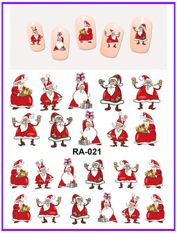 OP=OP Nagel Sticker Set Kerstmannen (150 stickers)