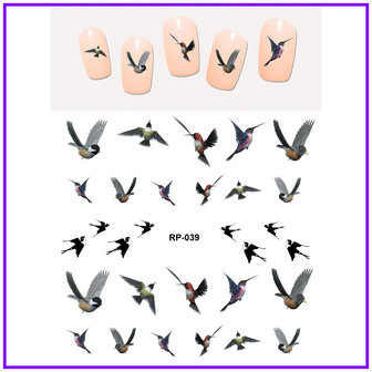 Nagel Sticker Set Vogels (150 stickers)