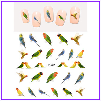 Nagel Sticker Set Vogels (150 stickers)