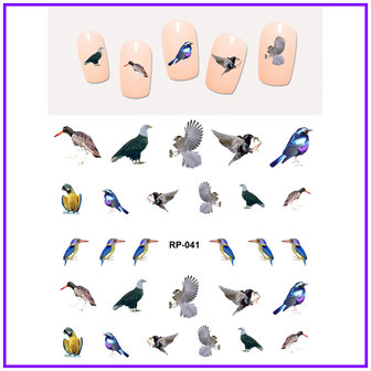 Nagel Sticker Set Vogels (150 stickers)