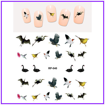 Nagel Sticker Set Vogels (150 stickers)