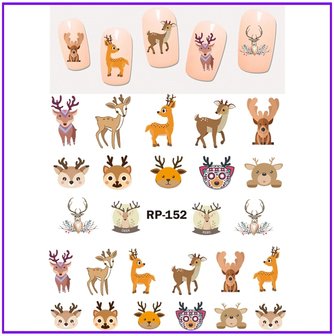 Nagel Sticker Set Dieren (150 stickers)