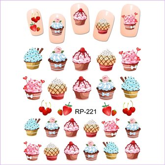 Nagel Sticker Set Zoetigheid (150 stickers)