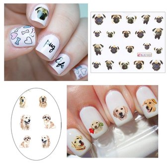 Nagel Sticker Set Honden (11 vellen)