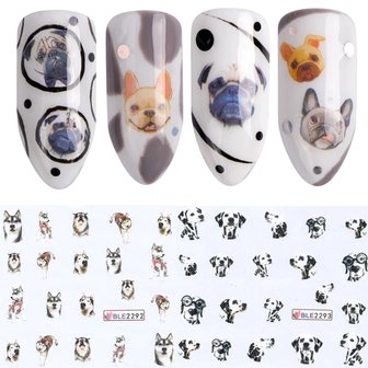 Nagel Sticker Set Honden (11 vellen)