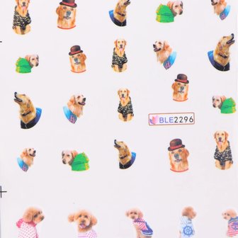 Nagel Sticker Set Honden (11 vellen)